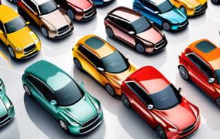 Several cars in different colors