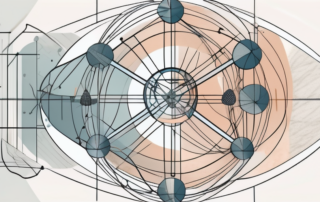 A complex compound structure with various interconnected parts