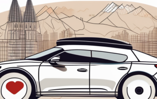 A kia car with a speech bubble above it