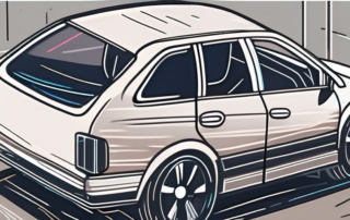 A car with visible scratches on its plastic exterior