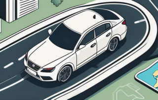 Various car accessories like gps device