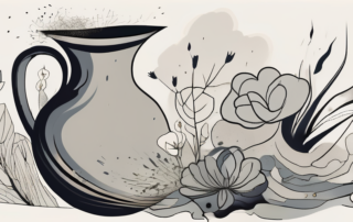 A broken vase symbolizing the feeling of "schade"