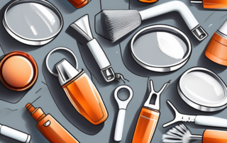 A set of plastic headlights