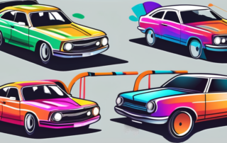 A variety of car parts