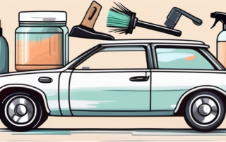 Various car parts made of plastic such as dashboard