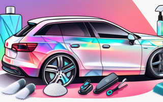 A 3m anti-hologram polish bottle next to a shiny