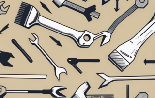 Various tools like a hammer