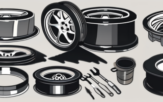 A set of car rims