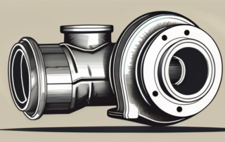A vtg turbocharger with visible signs of wear and damage