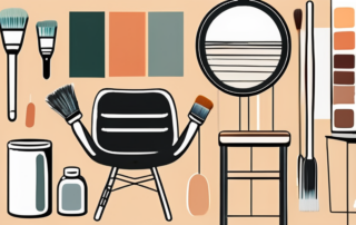 Various painting tools such as brushes