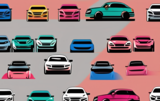 A selection of colorful car paint pens neatly arranged