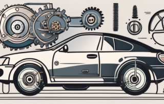 A car with visible gears and clutch