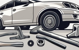 Various tools typically used for repairing sheet metal damage