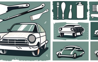 Different tools used for car spatula techniques