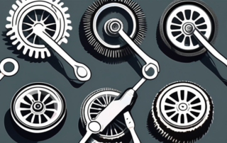 Several high-quality wheel brushes of different shapes and sizes