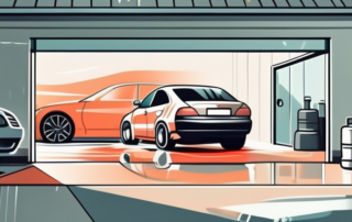 A car with a shiny