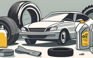 Various household items like olive oil