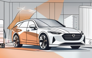 A car being wrapped in a high-quality foil