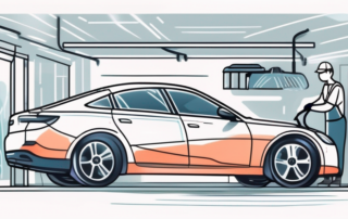 A car going through a professional detailing process