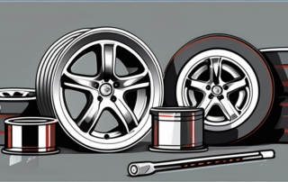 A set of alloy wheels