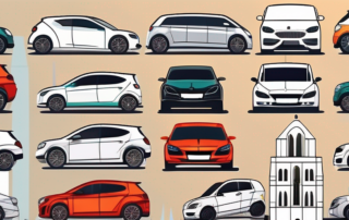 A variety of cars with different vibrant and glossy wraps