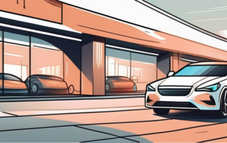 A car with a gleaming finish