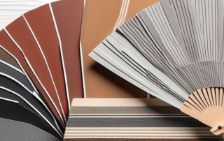 Various types of sandpaper in size 125