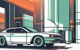 A car exhaust system with a tube of mounting paste nearby