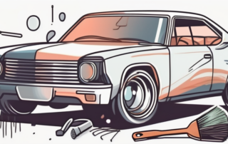 A pair of matte headlights on a car