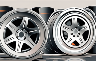 A set of aluminum car rims