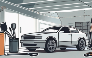 A car with visible dents and scratches