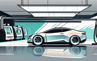 A sleek car with a glossy matte finish