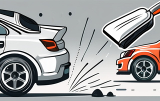 Various car detailing tools such as a brush