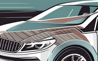 A car being cleaned with a microfiber cloth