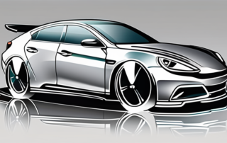 A car with a glossy finish