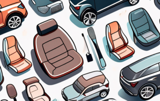 A variety of car accessories such as seat covers