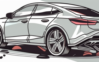 A car with visible deep scratches on its surface