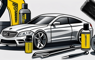 A meguiar's compound bottle prominently displayed