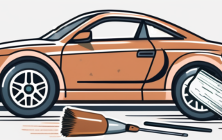 A car with visible scratches on its surface