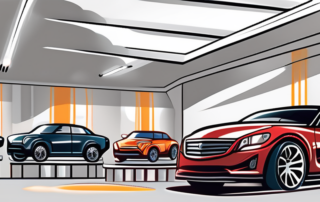 A collection of meguiar's car polish products neatly arranged