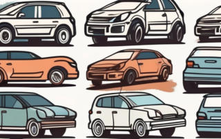Several types of car bodies