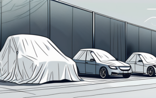 Several cars covered with different types of full car covers
