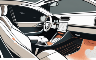 The interior of a car