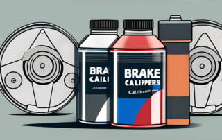 A set of car brake calipers