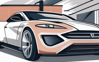 Various car detailing tools such as a polishing machine