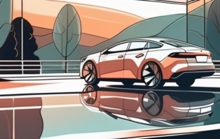 A car with a shiny ceramic coating