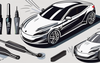 Various types of scratch removers placed on a table