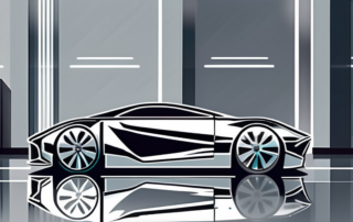 A car half-wrapped in a glossy