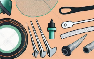 A car windshield with a small crack