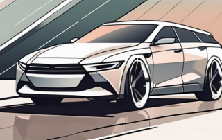 A sleek car with a matte finish